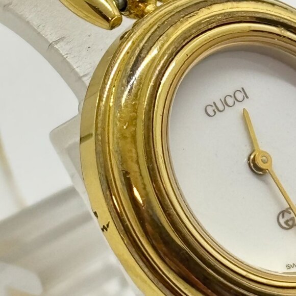Gucci Watch Bezel Gold Plated Ladies Gucci GG - Picture 14 of 14